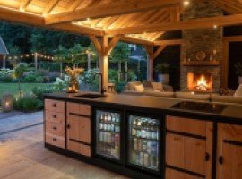 Cleaning an outdoor kitchen without chemicals